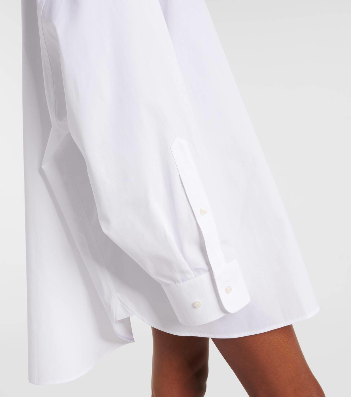 Wardrobe.NYC Oversized cotton poplin shirt dress