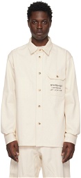 JW Anderson Off-White Printed Denim Jacket