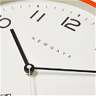 Newgate Clocks Echo Number Three Wall Clock in Orange