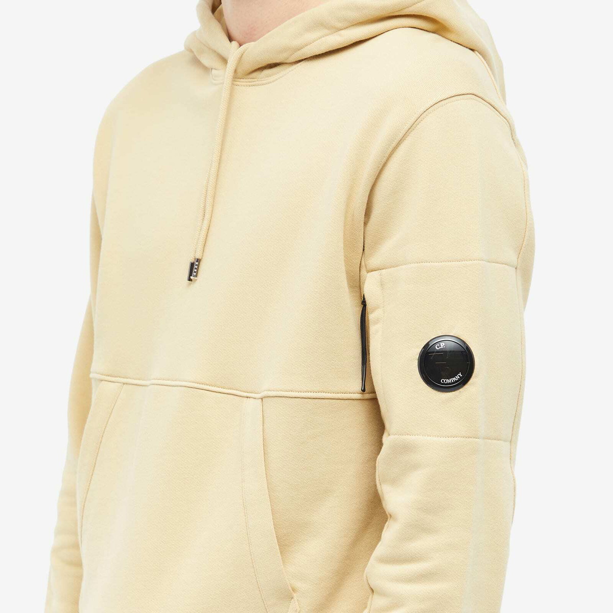 C.P. Company Men s Arm Lens Popover Hoody in Mojave Desert C.P