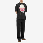 Acne Studios Men's Exford Face Teddy Bear T-Shirt in Black