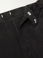 Officine Générale - Nash Wide-Leg Belted Pleated Canvas Trousers - Black