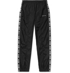 Off-White - Slim-Fit Webbing-Trimmed Shell Track Pants - Men - Black