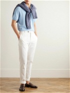 Brunello Cucinelli - Slim-Fit Cotton-Piqué Polo Shirt - Blue