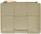 Bottega Veneta Khaki Small Bifold Wallet