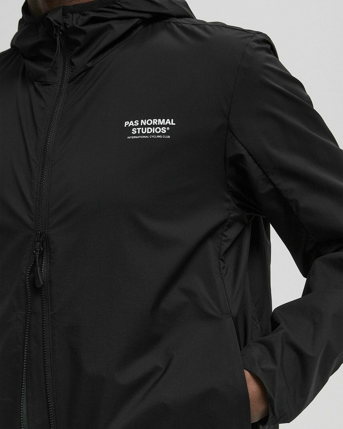 Pas Normal Studios Off-Race Stow Away Jacket Black Mens Windbreaker