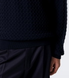 Frescobol Carioca Murilo cable-knit wool polo sweater