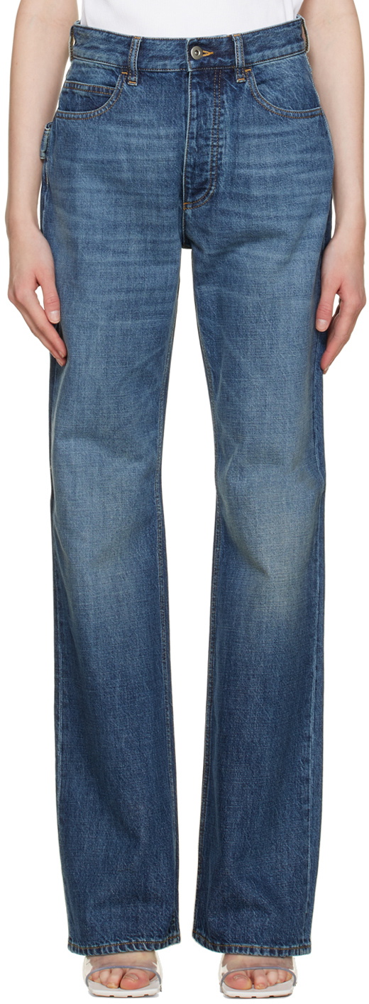 Bottega Veneta Women's Indigo Vintage Straight Jeans Blue main image 1