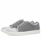Lanvin Men's DBB1 High Shine Toe Cap Sneaker in Grey