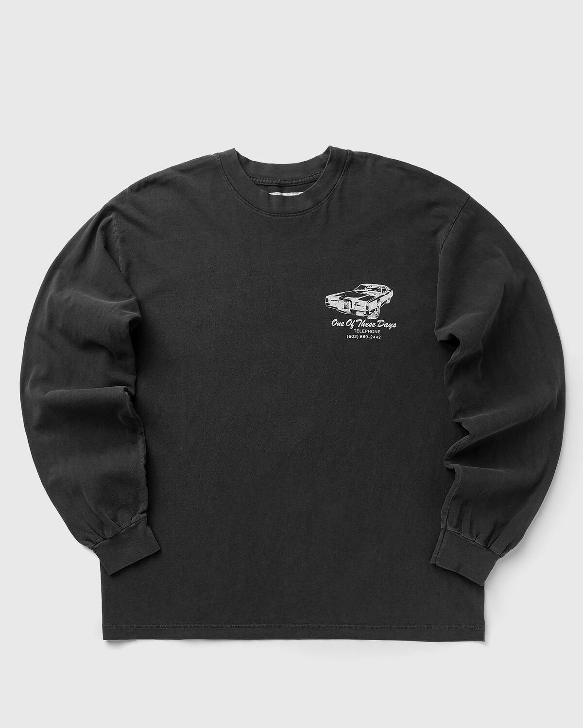 One of these Days TIRE SERVICE LONG SLEEVE Black Mens Longsleefe