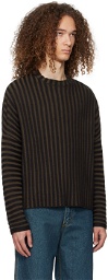 Eckhaus Latta Brown Keyboard Sweater
