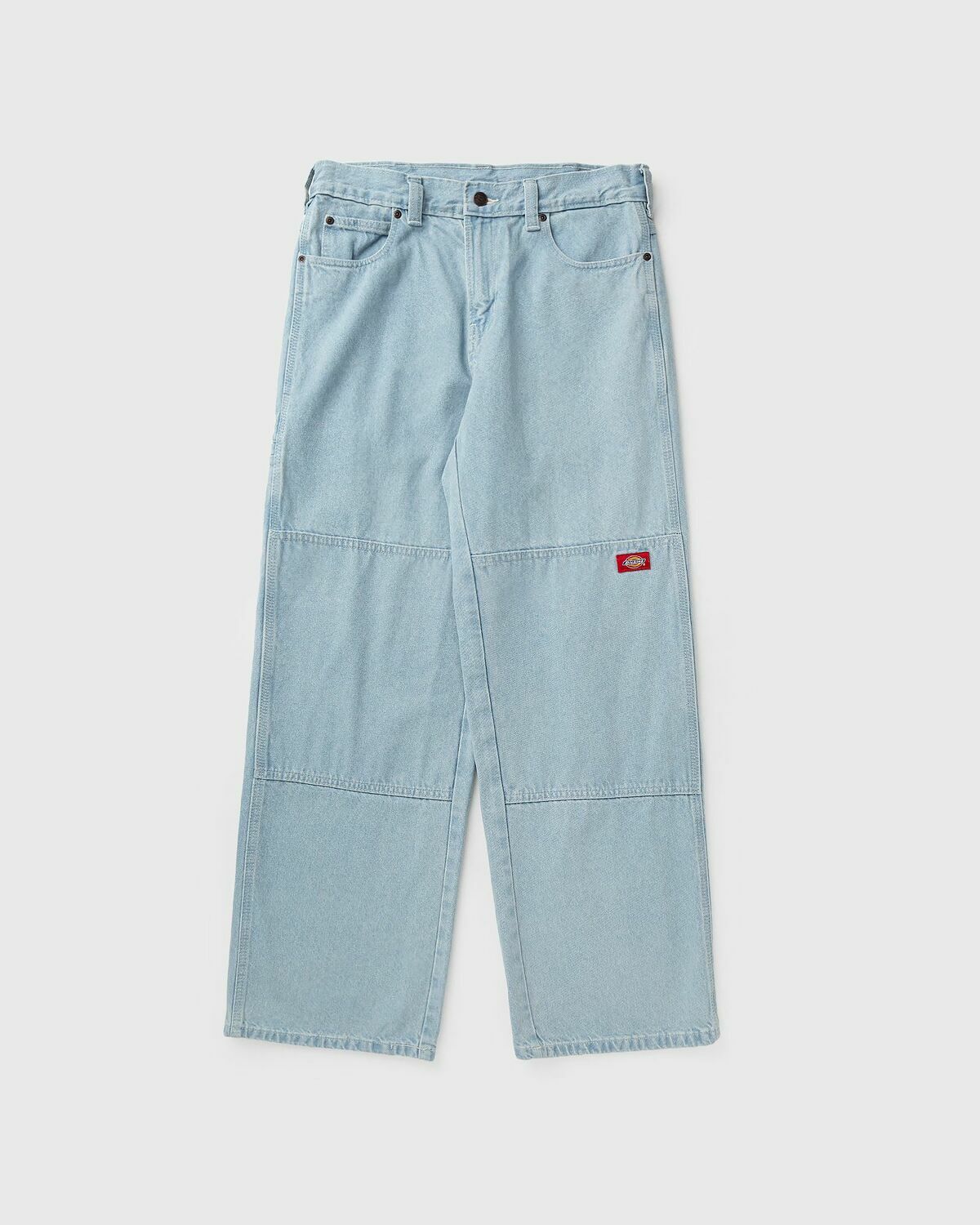 DOUBLE KNEE LOOSE STRAIGHT JEANS