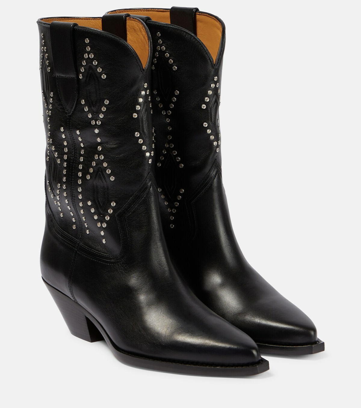【関税&送料込】Isabel Marant Stivale Dahope In Pelle Scamos Dahope leather boots in black - Isabel Marant | Mytheresa