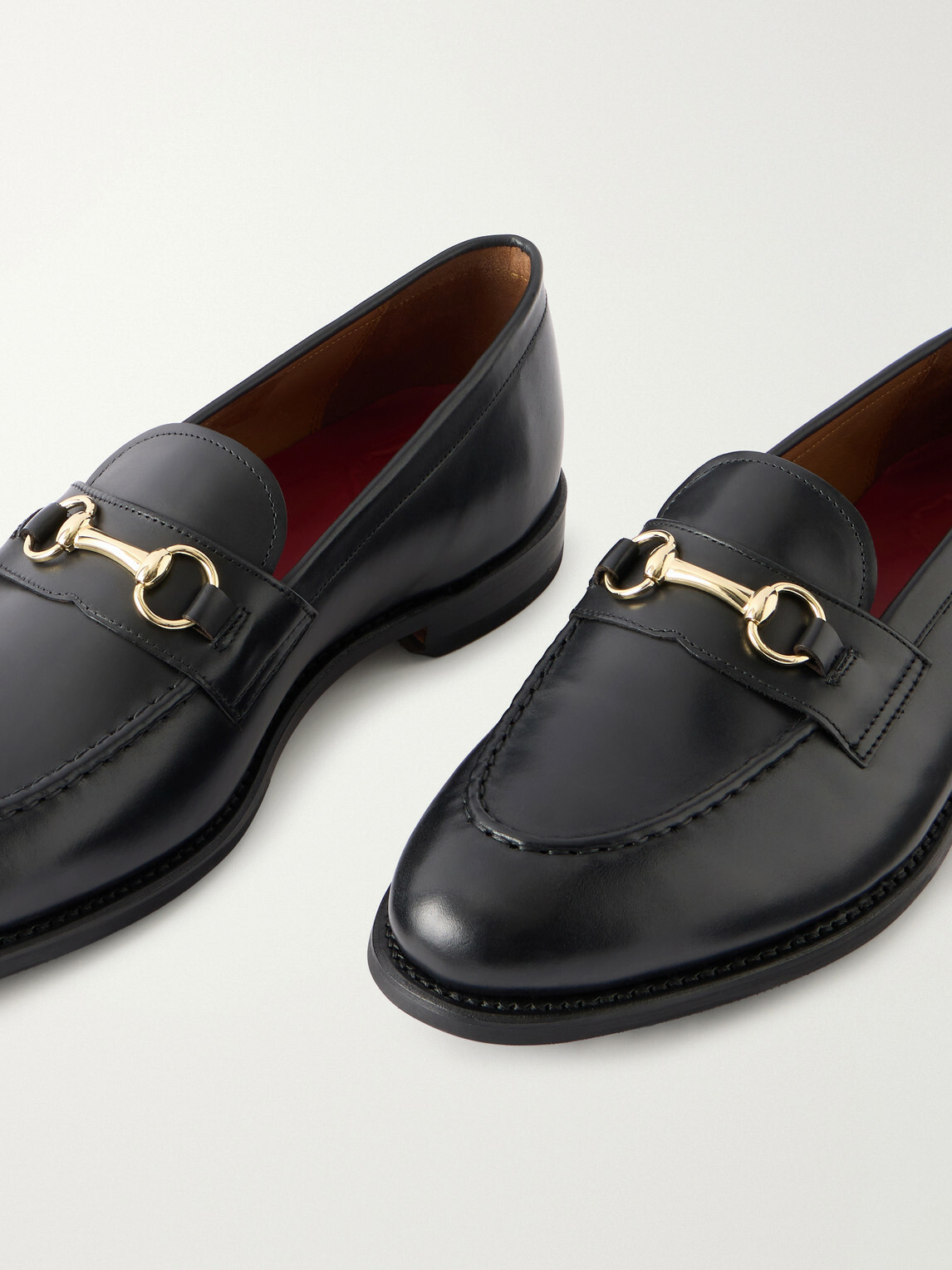 Grenson - Franklin Horsebit-Embellished Leather Loafers - Black