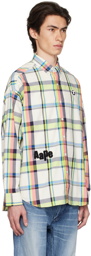 AAPE by A Bathing Ape White Check Shirt