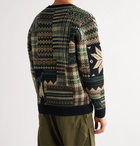 Beams Plus - Wool-Blend Jacquard Sweater - Brown