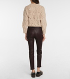 Brunello Cucinelli - High-rise skinny leather pants