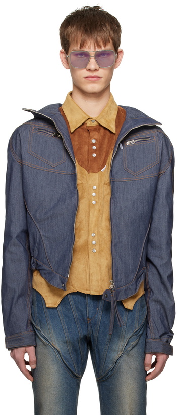 Photo: Juntae Kim Blue Corset Denim Jacket