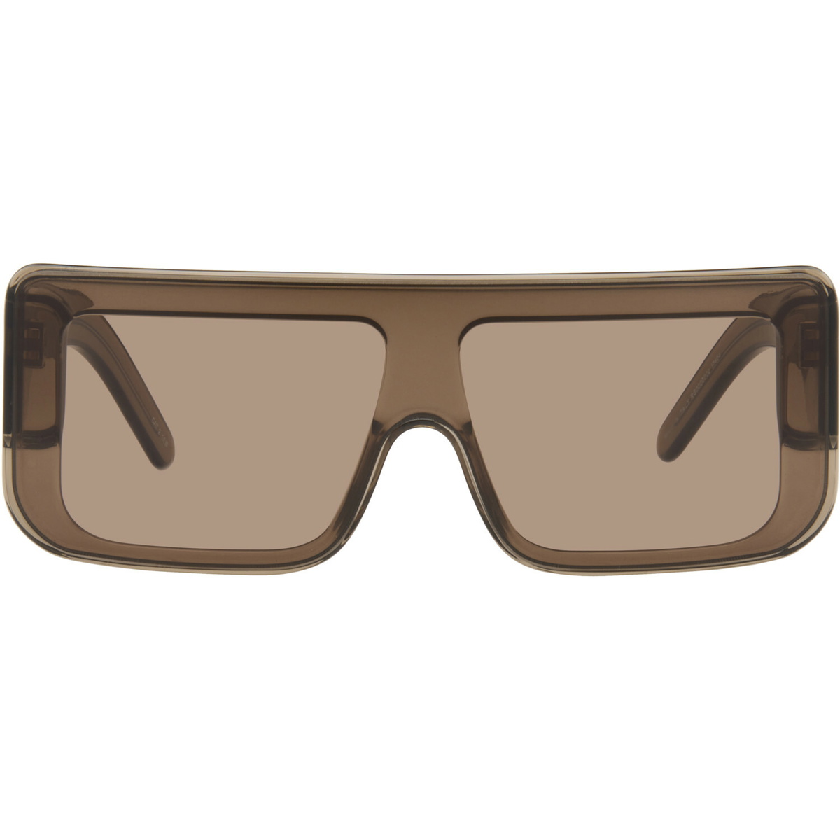 Rick Owens Brown Tower Documenta Sunglasses