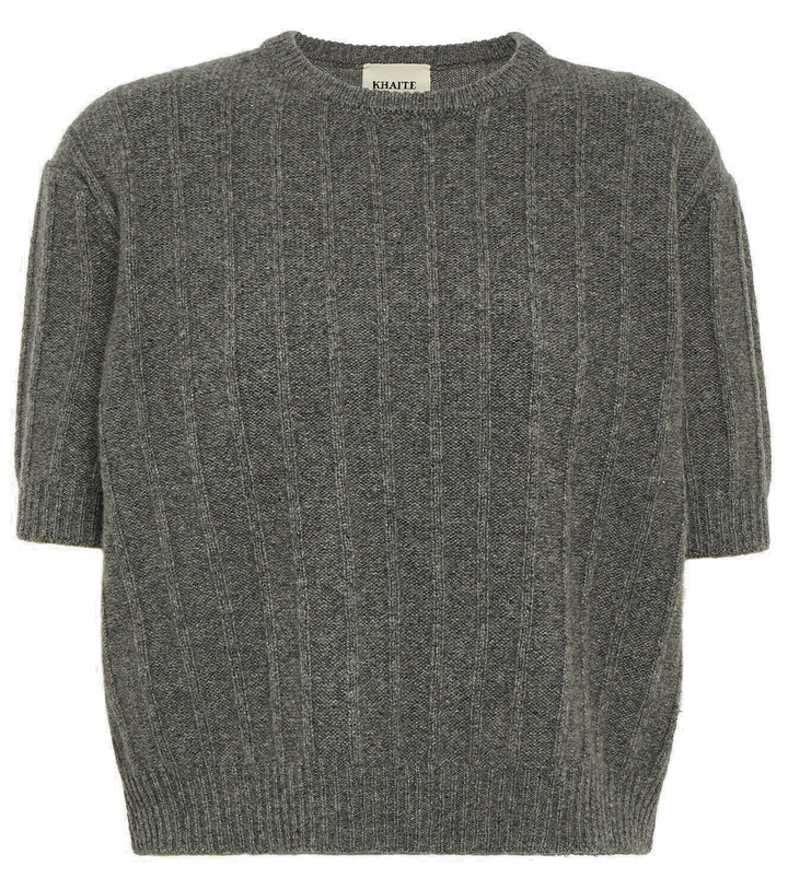 Photo: Khaite Esmeralda ribbed-knit cashmere sweater