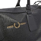 Fred Perry Men's Scotch Grain PU Barrel Bag in Black