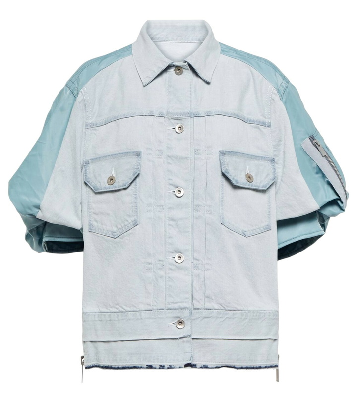 Photo: Sacai Paneled denim jacket
