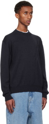 Y/Project Navy Pinched Logo Sweater