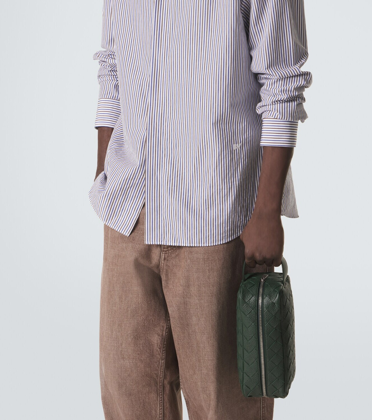 Bottega Veneta Intrecciato leather pouch