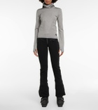 Jet Set Cap Turtle metallic knit hoodie