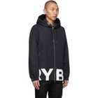 Burberry Black Logo Print Stretton Jacket