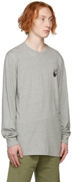 Off-White Grey Slim Degrade Arrow Long Sleeve T-Shirt
