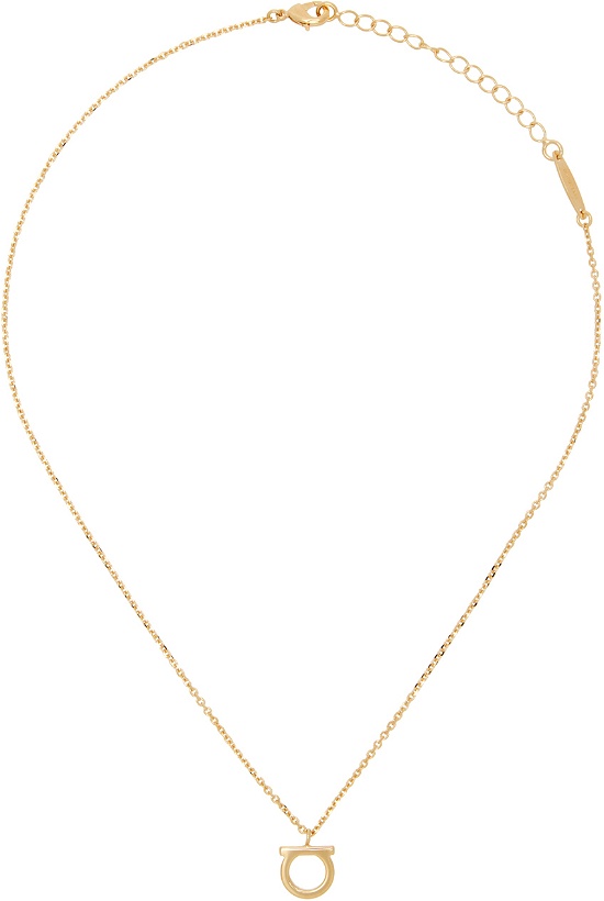 Photo: Ferragamo Gold Large Gancini Necklace