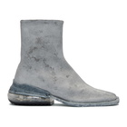 Maison Margiela Grey Paint Airbag Tabi Boots