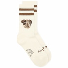 Rostersox Dog Socks in White