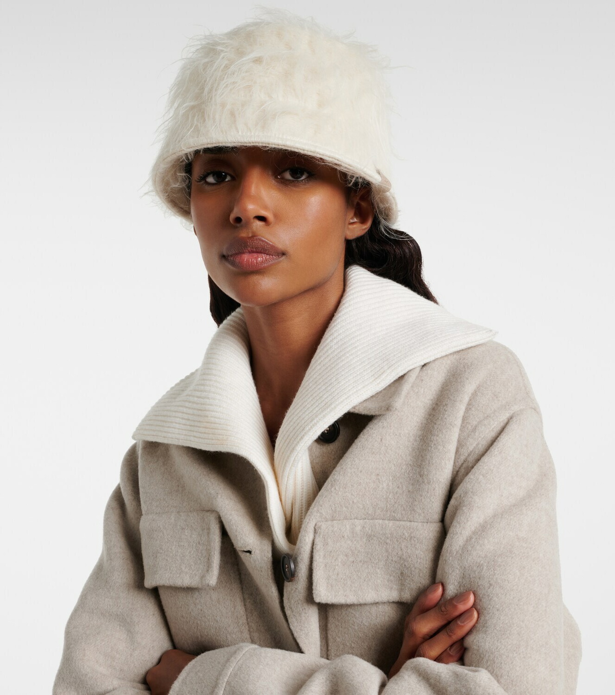 Brunello Cucinelli Alpaca-blend bucket hat