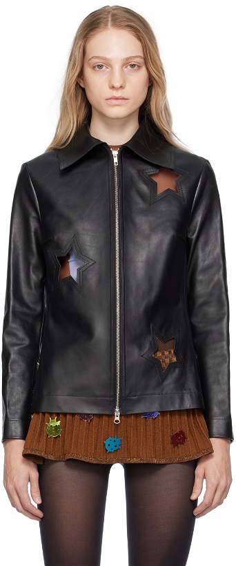 Photo: ANDREJ GRONAU SSENSE Exclusive Black Leather Jacket