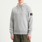 Stone Island Men's Garment Dyed Hoodie in Melange Grey