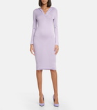 Tom Ford Cashmere and silk hoodie midi dress