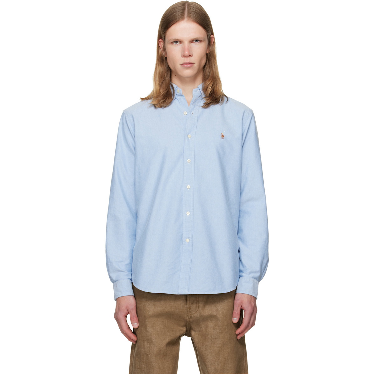 Polo Ralph Lauren Blue 'The Iconic Oxford' Shirt