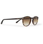 TOM FORD - Round-Frame Tortoiseshell Acetate Sunglasses - Men - Brown
