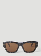 Alexander McQueen - Spike Studs Sunglasses in Grey