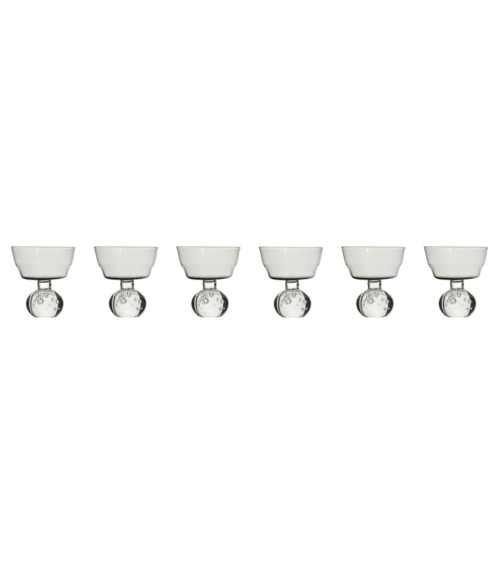 Photo: Serax Eternal Snow Medium set of 6 glasses by Bela Silva