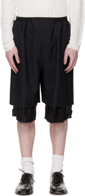 Photo: Edward Cuming Black Exploded Lining Shorts