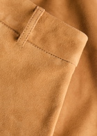 Aexae Suede Mini Skirt Camel