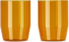 YIELD Orange Century Glasses Set, 12 oz