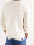 A.P.C. - Logo-Jacquard Wool Sweater - Neutrals