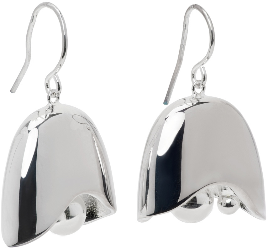 【関税&送料込】Jil Sander Silver l Earrings Silver earrings in silver - Jil Sander | Mytheresa