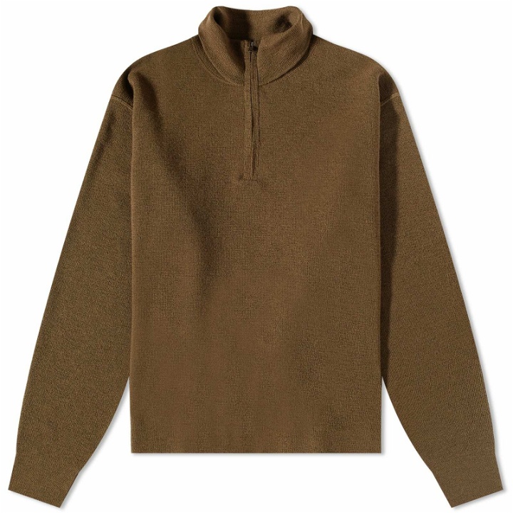 Photo: MHL by Margaret Howell Men's Knitted Track Top in Khaki