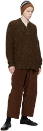 Cordera Brown Half-Zip Sweater