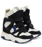Isabel Marant - Balskee leather wedge sneakers